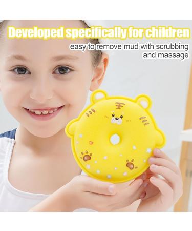 Sklmdrnk Shower Sponge for Body Children's Bath Shower Scrubber Ball | Body Scrub Shower Ball for Hotel Bathroom Home Dormitory and Travel Yellow - Buy Online on GoSupps.com