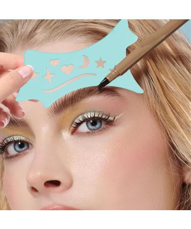 Winged Eyeliners Tool Soft Precision Eyeliners Stencils - Precision Beveled Design Eye Liners Reusable Cleaning Cloths for Women Blue - Buy Online on GoSupps.com