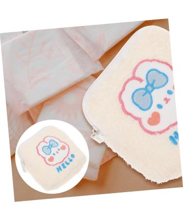 Shop Lurrose Decorative Napkin-Storage Bag | Multi-purpose Travel Bag for Women | Cute White 13x13cm Upholstery Pocket Wet Bag - Buy Online on GoSupps.com