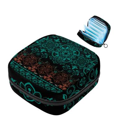 Javenproeqt portable women's binding bags menstrual cup bags feminine menstrual pads bag for teenage girls tampons for the first period art bohemia