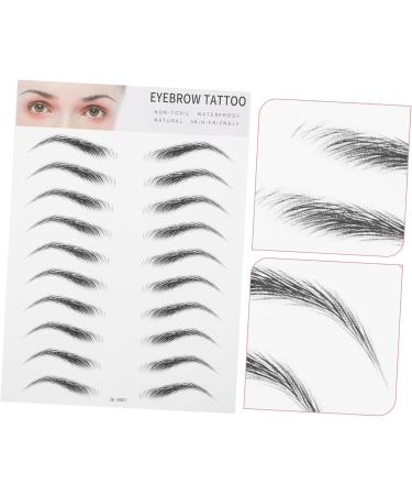 Beavorty Realistic Eyebrow Tattoos 2pcs 3d Eyebrow Stickers Imitation Eyebrow Makeup Eyes Brown Natural Simple Artificial Eyebrow Eyebrow Stencils - Buy Online on GoSupps.com