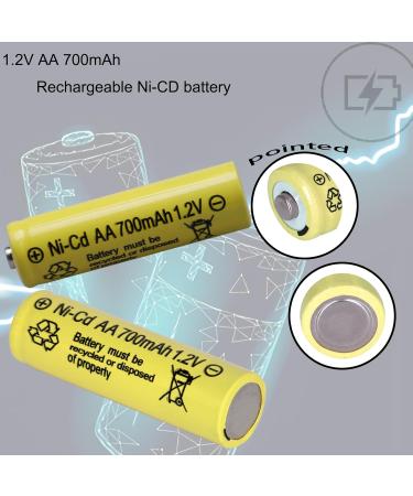 16 Packs AA 700mAh NiCd Rechargeable Batteries for Solar Lights | Outdoor & Garden Use - Buy Online on GoSupps.com