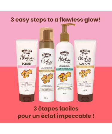 Hawaiian Tropic Aloha Glow Sunless Self-Tanning Milk Everyday Gradual Tan 290 ml. Packaging May Vary & HAWAIIAN Tropic Aloha Glow Scrub 240mL White Lotion + SKIN_EXFOLIANT - Buy Online on GoSupps.com