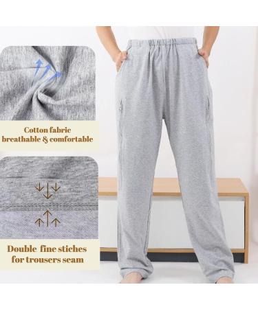 Buy Catheter Pants for Men & Women | Dual Zippered Urine Leg Bag Holder | 2000 ml Foley Catheter Bags | Nephrostomy & Cystostomy - Grey XX-Large - Buy Online on GoSupps.com