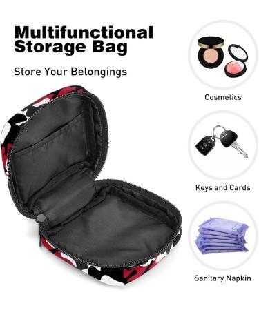 Shop Women's Portable Period Kit - Storage Pockets Stylish Colors (Black Gray Red White Camouflage) | Feminine Product Bag - Buy Online on GoSupps.com