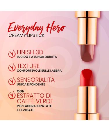Wakeup Cosmetics Everyday Hero Long-lasting Creamy Lipstick - Essential Rose 10g | International Shipping Available - Buy Online on GoSupps.com