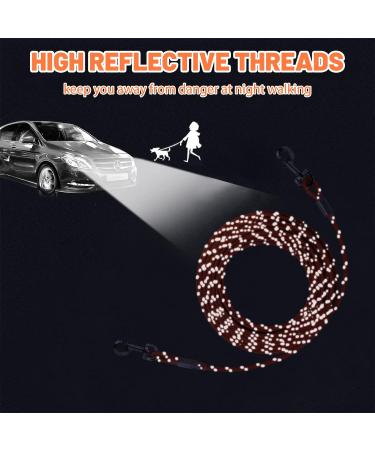 HaiYUAN Dog Tie Out Cable 10/15/20/30FT Dog Run Cable Orange/Grey Tie Out Cable for Dogs with Reflects Light Dog Cable for Large Dogs Heavy Duty for Outside Hold Large Dogs Up to 100LBS 10ft Orange4mm - Buy Online on GoSupps.com