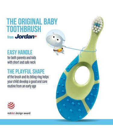 Jordan Step 1 Baby Toothbrush 4 Pack | Soft Bristles, BPA Free | Ages 0-2 Years - Buy Online on GoSupps.com
