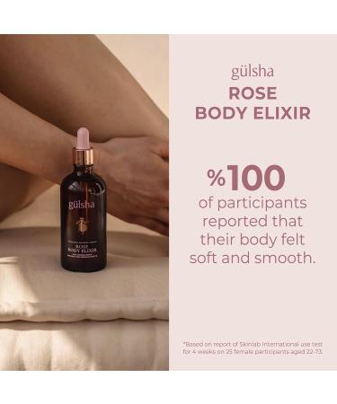 g lsha Rose Body Elixir Luxurious Rose Body Oil 100 ml / 3.38 Fl Oz Deep Moisturizing Firming & Nourishing with Vitamins A D E & Omegas Jojoba Oil Baobab Oil - Buy Online on GoSupps.com