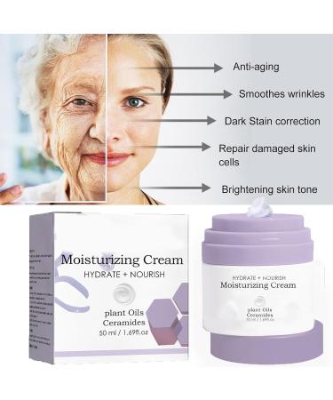 Vitamin E Anti-Aging Day Cream for Combination Skin - 50ml Purple | Hydrating and Nourishing Facial Moisturizer for Women - Buy Online on GoSupps.com