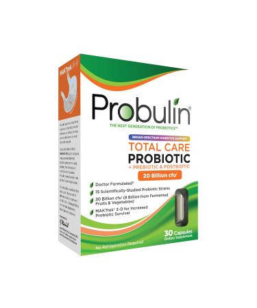 Probulin Total Care Probiotic 20 Billion CFU 30 Capsules