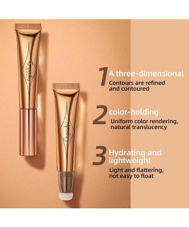 Stick - 15ml Liquid Long-Lasting Shade Makeup Stick Makeup Stick Plaster Design Highlight Bronzer Shaping Trimming Stick with Air Cushion Applicator Coatuiyo - Buy Online on GoSupps.com