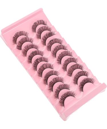 POPETPOP 20 Pairs False Eyelashes Eyelash Full False Eyelashes Self Adhesive Eyelashes Cosmetic Lash Clusters Fake Eyelashes Short False Eyelashes 7d Imitation Natural Russia - Buy Online on GoSupps.com