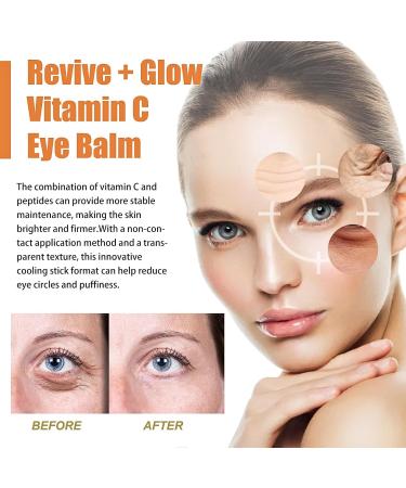 Vitamin C Eye Cream Stick Glow Eye Stick Eye Cream for Dark Circles and Puffy Eyes Under Eye Cream for Women/Men Eye Cream Anti Aging Eye Balm Stick Cooling & Hydrating Skincare 1 - Buy Online on GoSupps.com