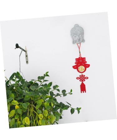 GRIRIW Chinese 4pcs Spring Festival Pendant Car Trim Chrismas New Chinese Red Household China Felt Cloth - Buy Online on GoSupps.com