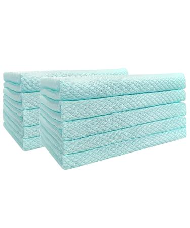 Becoler Kitchen Cloth Dish Towels Premium Dishcloths Super Absorbent Coral Velvet Dishtowels Nonstick Oil Washable Fast Drying Small Flour Sack Towels (Blue One Size) Blue One Size