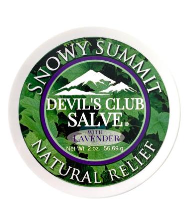 Lavender Devil's Club Salve Snowy Summit Salve Pain Relief Natural Relief Devil's Club All Natural Herbal Salve Alaska Devil's Club Salve