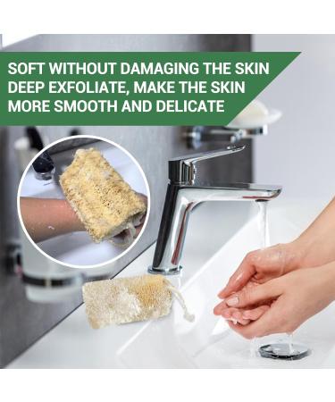 Balifeel 100% Natural Loofah Sponge Loofah Natural exfoliating Bath Body Scrubber Men and Women Shower or Cleaning Kitchenware 6 Pieces - Buy Online on GoSupps.com