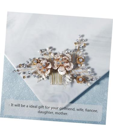 minkissy Comb Pearl Hair Barrettes Pearl Hair Accessories Vintage Hair Accessories Gold Headpiece Rhinestone Headpiece Bridal Headdress Pearl Headpiece Tiara Rhinestone Headdress Alloy - Buy Online on GoSupps.com