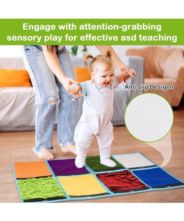 Joyreal Sensory Mats & Toys for Autism - 15 PCS Floor Tiles, Wall Toys, Bean Bags & Equipment for Kids. Tactile Play Activity Set - Buy Online on GoSupps.com