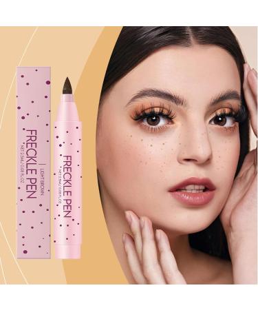  Buhygn Freckle Pencil Natural Light Brown Cosmetics Freckle Pen Natural Freckle Pen With Durable Waterproof Formula Quick Dry Application 2.5ml For Women Ama - Buy Online on GoSupps.com