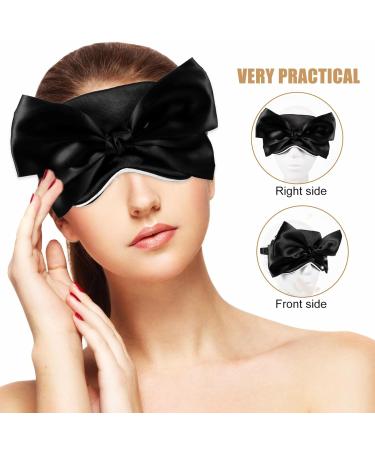 Buy Healvian Cute Bow Eye Mask - Silk Sleeping Eye Cover for Girls | Comfortable & Stylish Travel Eye Shade - Buy Online on GoSupps.com