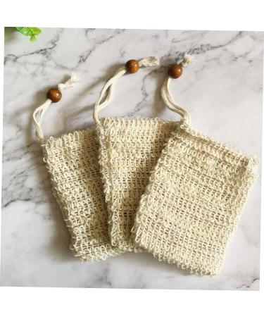 SOESFOUFU 4pcs Bubble Maker Bag Soap Holder Foaming Net Facial Net Face Washing Bag Yellow - Buy Online on GoSupps.com