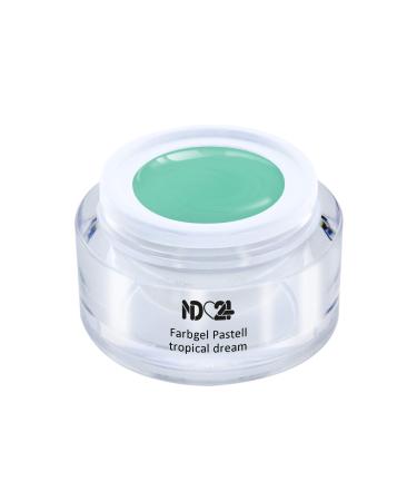 Uv Led Color Gel - Gel Pastel Tropical Dream - Green Color - Studio Quality - Made in Germany - 5ml
