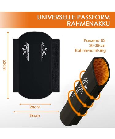 Arkham Waterproof E-Bike Battery Protective Cover with Reflectors - Neoprene Accessories for 30-38cm Frame - Buy Online on GoSupps.com