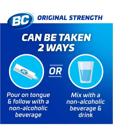 BC Powder Original Strength Pain Reliever - 6ct Aspirin Dissolve Packs - Buy Online on GoSupps.com