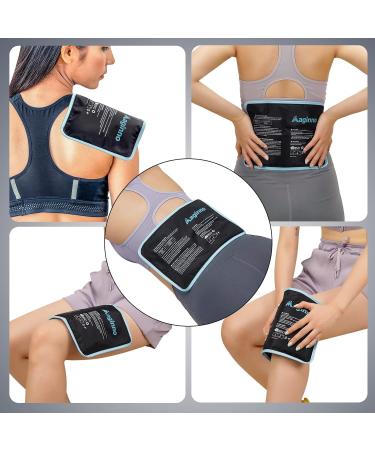 Maginno 12 X 8 Ice Cold Gel Packs - Reusable Hot/Cold Packs for Muscle Pain Relief - Medium Size for Injuries, Surgery Recovery - Shoulder, Lower Back, Knee, Arm, Foot, Hip - Buy Online on GoSupps.com