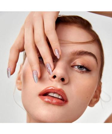 Artificial Nails - Ombre False Nails Almond 12 Sizes Cat Eye Artificial Press On Nails Includes Nail File For Woman Nail Art - Buy Online on GoSupps.com