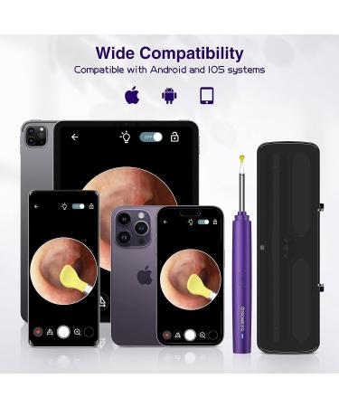 OTAONE Ear Wax Removal Tool with 1296P FHD Camera and Built-in WiFi - Purple - Buy Online on GoSupps.com