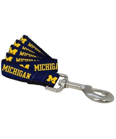 All Star Dogs NCAA Michigan Wolverines Collegiate Dog Leash, Large Michigan Wolverines Large Michigan Wolverines