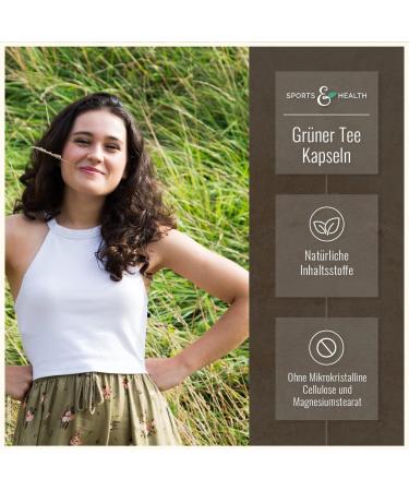 Premium Vegan Green Tea Capsules - 1 000 mg 200 Count High-Quality Extract Tested in Germany - Buy Online on GoSupps.com