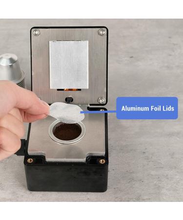  Hiraith Hiraith 15ml Coffee Capsules with Aluminum Lids Heat Resistant Tight Seal Freshness Preservation Spoon and Brush for Single Use Ideal for the Process (Gold) - Buy Online on GoSupps.com