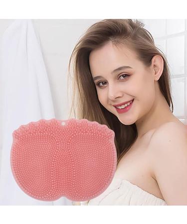 Shower Foot Scrubber Massager - Silicone Hands-Free Flat Back and Foot Scrubber - Massages Feet Without Bending for Foot Circulation Soothing Tired Feet Dobooo Pink - Buy Online on GoSupps.com