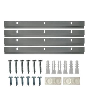 French Cleats 12 inch - Supports 100 lbs - Heavy Duty Z Bar Hanger for Pictures, Mirrors, and Art