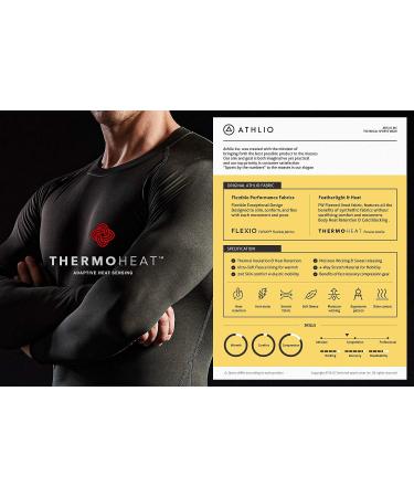 ATHLIO 3-Pack Men's Thermal Compression Shirts - Long Sleeve Winter Base Layer, Large - Black/Charcoal/White - Buy Online on GoSupps.com
