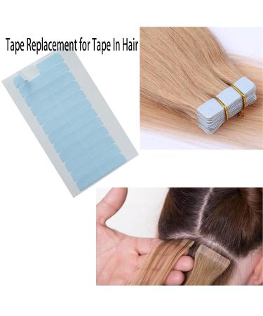 Buy Tape in Hair Extensions Replacement Tape - 60 Double-Sided Tabs | No Residue 4x0.8 cm - Ideal for Long-Lasting Hair Extensions - Buy Online on GoSupps.com