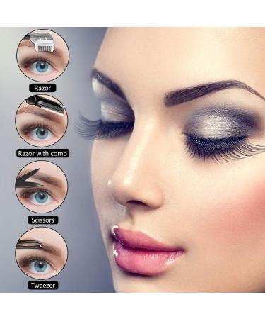 SmilCloud 11PC Eyebrow Set - Razor Scissors Tweezers & Brush for Men & Women | Perfect Grooming Kit for Flawless Brows - Buy Online on GoSupps.com