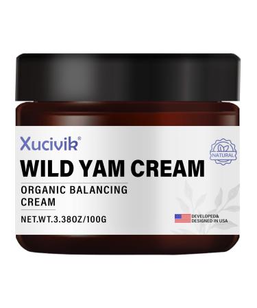 Wild Yam Cream Organic for Hormone Balance Dr. Barbara O'neill Recommended Organic Wild Yam Root Cream Promoting Perimenopause & Menopause Support for All Skin Types 3.38oz/100g