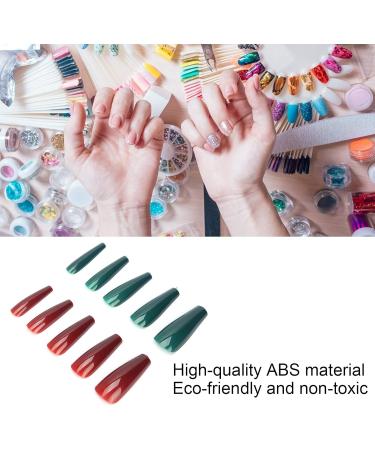 Press On Nails Fake Nails Set Pure Color Full Cover Nail Tip False Nail Tip Girls Fake Nails Ballerina False Gel Nails Art Tips False Nails for Women Girls Kids DIY Nail (04) - Buy Online on GoSupps.com