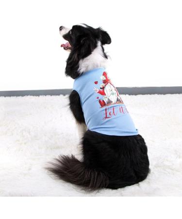 Spring Summer Dog Shirt - Light Vest for Puppies | Dwarf Prints | Party-Ready T-Shirt (Large Blue/Green) - Buy Online on GoSupps.com