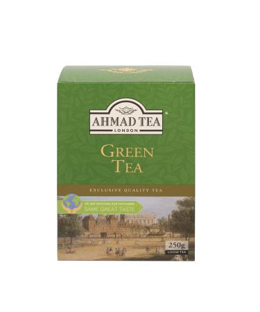 Ahmad Tea - Green Tea - Green tea from Chinese Chun Mee tea leaves and tips - Loose - 250g Green Tea 250 grams - Buy Online on GoSupps.com