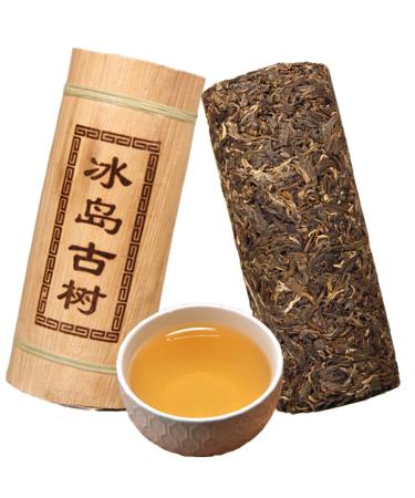 Helloyoung Chinese tea 500 g yunnan highland old raw pu'er tee Sheng old Puer tea green tea pu-erh-tee dragon Pillar bamboo tube get healthy puerh tea green good Sheng cha