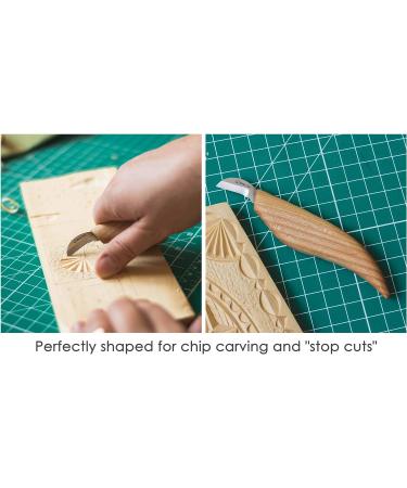 BeaverCraft Chip Carving Knife C6 - Precision Woodworking Tool for Fine Detailing and Stop Cuts - Buy Online on GoSupps.com