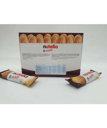 Nutella B-ready 15 Bars Wafer Filled With Hazelnut Spread with Cocoa Individually Wrapped Nutella 15 X 22g Bars. On the go snacks for all ages. - Buy Online on GoSupps.com