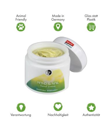 Martina Gebhardt Hand & Nail Cream 100ml - Natural Chamomile Care for Very Dry Hands & Cracked Nails - Bio-Natural Cosmetics - Buy Online on GoSupps.com