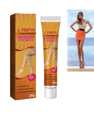 KOAHDE Gingerlegs Anti Swelling Detoxing Ointment Lymphcare Ginger Ointment Anti Swelling Cream for Legs Lymphatic Drainage Anti Cellulite Cream Antiswelling Lympunclog Cream Ginger Soothing Cream